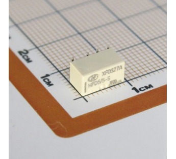 Реле электромагнитные HONGFA HFD5/5-SR Реле 5В DPDT 125В 0,5А(Ag+Au) сигнальное SMT#2173428