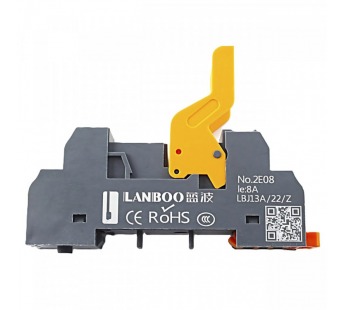 Реле электромагнитные LANBOO LBJ13A Колодка клеммная LBJ13A-22/Zна DIN-рейку для реле LBJ13A-22 8pin#2172991