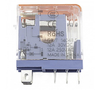Реле электромагнитные LANBOO LBJ13A Реле LBJ13A-11/DC24V/12A смеханическим и LED индикатором 24В SPDT 250В 12А 5pin#2172994