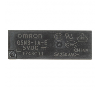 Реле электромагнитные OMRON G5NB-1A-E 5VDC Реле 5В SPST-NO250В 5А (AgSnO)#2172924