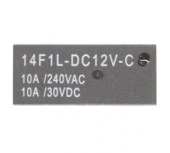 Реле электромагнитные Ruichi 14F1 (JQX-14F1) 12VDC 10A Реле 12ВSPDT 240В 10А#2172933