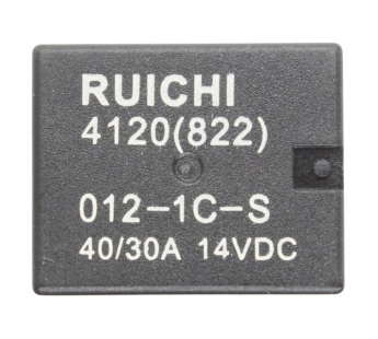 Реле электромагнитные Ruichi 4120 12VDC (822) 30A Реле 12В SPDT 14В40/30А#2172929