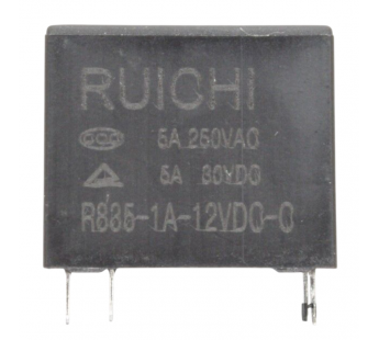 Реле электромагнитные Ruichi R835-1A-12VDC-C Реле 12В SPST-NO250В 5А#2172925