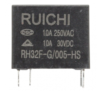 Реле электромагнитные Ruichi RH32F-G/005-HS Реле 5В SPST-NO 250В10А#2172960