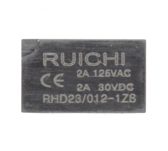 Реле электромагнитные Ruichi RHD23/012-1ZS 2A Реле 12В SPDT 125В2А#2172955
