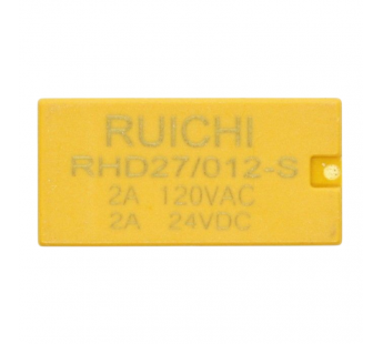 Реле электромагнитные Ruichi RHD27/012-S 2A Реле 12В DPDT 120В 2А#2172953