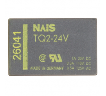 Реле электромагнитные PANASONIC TQ2-24V Реле 24В DPDT#2172936