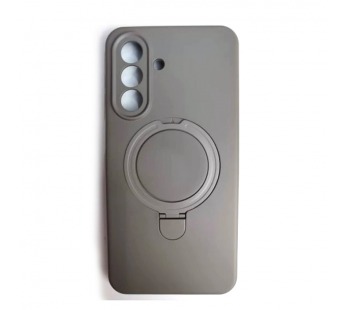 Чехол силиконовый Samsung A27 MagSafe цветной с кольцом серый#2173013