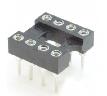 Панельки под микросхемы CONNFLY DS1001-01-08BT1NST1X-JKB (DIP-8)DIP панель 8 конт. цанговая ширина 7,62мм#2173641