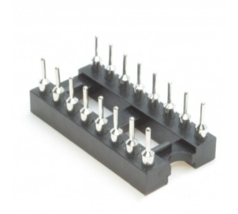 Панельки под микросхемы CONNFLY DS1001-01-16BT1NST1S-JKB(DIP-16) DIP панель 16 конт. цанговая ширина 7,62мм#2173644
