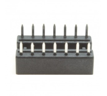 Панельки под микросхемы CONNFLY DS1009-14AT1NX-0A2 (DIP-14) DIPпанель 14 конт. ширина 7,62мм#2173651