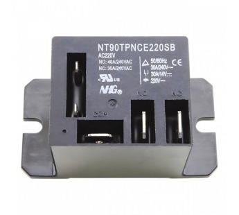 Реле электромагнитные FORWARD NT90TP-N-C-E-AC220V-S-B Реле 220ВSPDT-NO 240В 40А#2173075