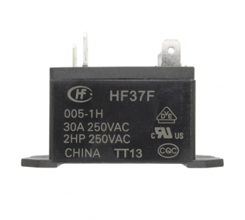 Реле электромагнитные HONGFA HF37F/005-1HT Реле 5В SPST-NO 250В30А (AgSnO) с клеммами 4,8/6,3мм#2173547