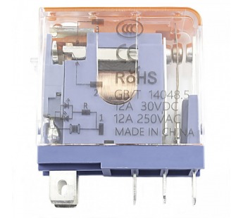 Реле электромагнитные LANBOO LBJ13A Реле LBJ13A-11/AC220V/12A смеханическим и LED индикатором 220В SPDT 250В 12А 5pin#2173286