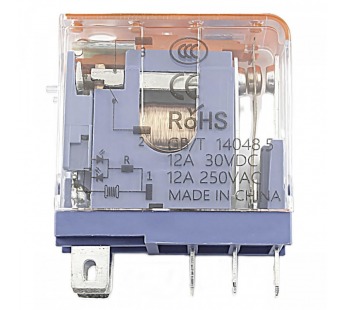 Реле электромагнитные LANBOO LBJ13A Реле LBJ13A-11T/AC220V/12A смеханическим и LED индикатором 220В SPDT 250В 12А 5pin, ручнаякоммутация#2173285