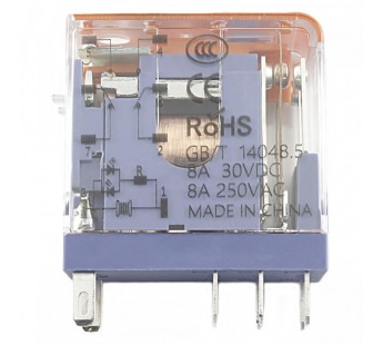 Реле электромагнитные LANBOO LBJ13A Реле LBJ13A-22T/AC220V/8A смеханическим и LED индикатором 220В DPDT 250В 8А 8pin, ручнаякоммутация#2173283