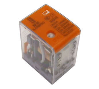 Реле электромагнитные LANBOO LBJ21A Реле LBJ21A-22/AC220V/12A смеханическим и LED индикатором 220В DPDT 250В 12А контакты 2,6мм8pin#2173274