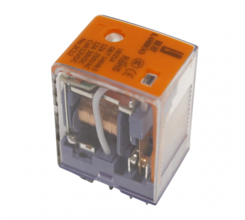 Реле электромагнитные LANBOO LBJ21A Реле LBJ21A-22D/DC12V/12A смеханическим и LED индикатором 12В DPDT 250В 12А контакты 4,8мм8pin#2173270