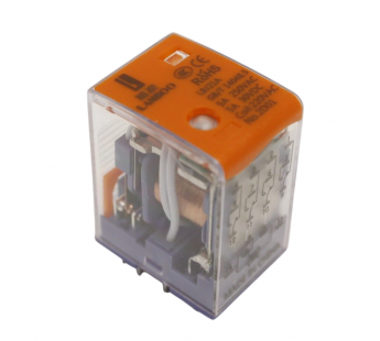 Реле электромагнитные LANBOO LBJ21A Реле LBJ21A-44/AC220V/5A смеханическим и LED индикатором 220В 4PDT 250В 5А контакты 2,6мм14pin#2173266