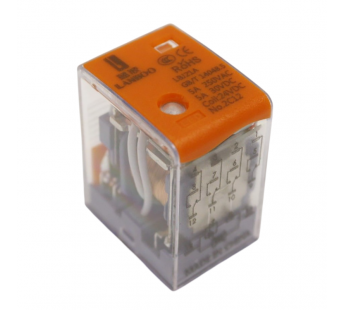 Реле электромагнитные LANBOO LBJ21A Реле LBJ21A-44/DC12V/5A смеханическим и LED индикатором 12В 4PDT 250В 5А контакты 2,6мм14pin#2173265
