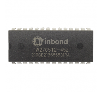 Микросхемы памяти WINBOND W27C512-45Z (DIP-28)Энергонезависимая память EEPROM 512 Кбит#2174277
