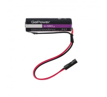 Элемент питания ER18505 PK1 Li-SOCl2 3.6V с коннектором для счетчиков ПУЛЬС GoPower#2173728