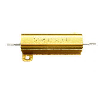 Резисторы постоянные >2Вт NONAME RX24-50W-100R Резисторнагрузочный 50Вт 100 Ом 5% в алюминиевом корпусе#2178229