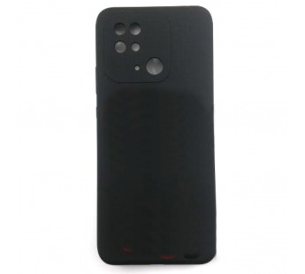 Задняя накладка для Xiaomi Redmi 10C (силикон, с защитой камеры,черная (Full Case)), ориг#2176697