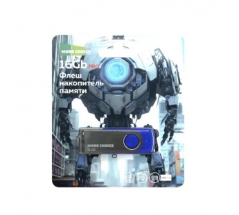 16Гб накопитель USB2.0 More Choice MF16-4 синяя#2177042