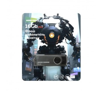 16Гб накопитель USB2.0 More Choice MF16-4 черная#2177041