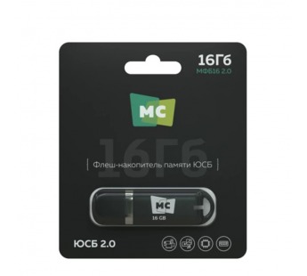 16Гб накопитель USB2.0 More Choice MFB16 черная#2177039