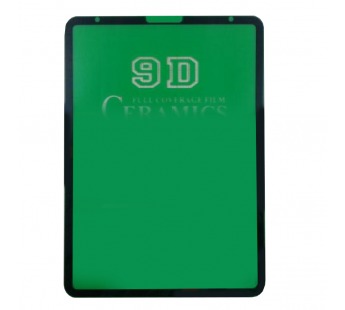 Пленка/стекло на дисплей для iPad Pro (11,0") (2018/2020/2021/2022)(Gorilla Glass) 9D (черный)  Ceramics, техпак#2177525