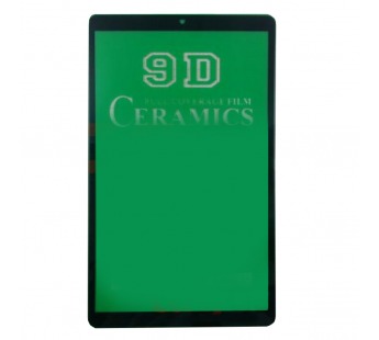 Пленка/стекло на дисплей для Samsung T510/T515 Galaxy Tab A 10.1"(Gorilla Glass) 9D (черный)  Ceramics, техпак#2177527