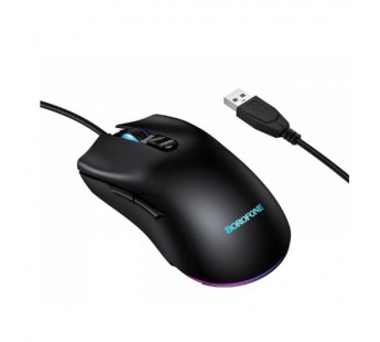 Проводная мышь игровая BOROFONE BG18 RGB черная#2182876
