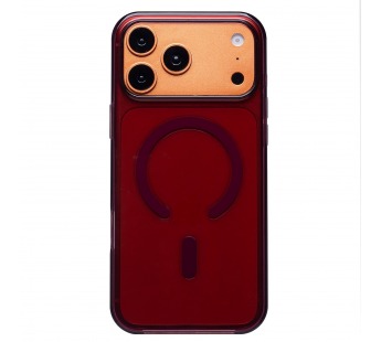 Чехол-накладка PC Clear Case SafeMag для "Apple iPhone 17 Pro Max/18 Pro Max" (burgundy)(246242)#2180791