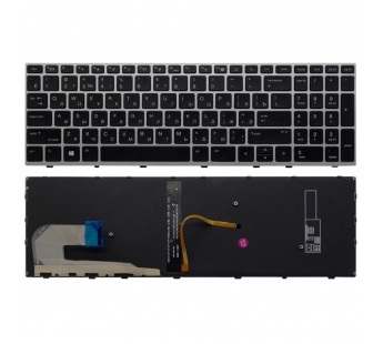 Клавиатура HP EliteBook 850 G5 серебро с рамкой (OEM без трекпоинта)#2179485