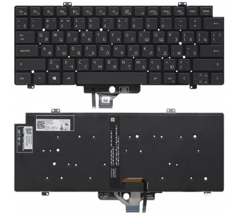 Клавиатура Dell Latitude 5450 черная с подсветкой#2183747
