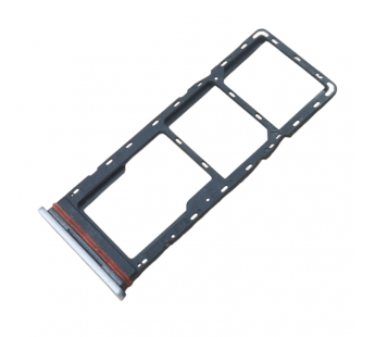 Держатель сим для Tecno Spark 8C (KG5n)/Spark Go (2022) (KG5m)(серебро)#2184330