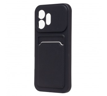 Чехол-накладка - SC337 с картхолдером для "Honor 600" (black) (246218)#2184641