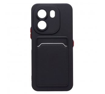 Чехол-накладка - SC337 с картхолдером для "Honor X6e 4G" (black) (246213)#2184639