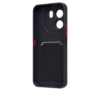 Чехол-накладка - SC337 с картхолдером для "Honor X6e 4G" (black) (246213)#2184637