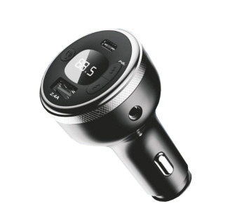 FM модулятор+АЗУ FaizFull FS44 43W (PD+USB), Bluetooth 5.0 встроенный микрофон+AUX, шт#2195778