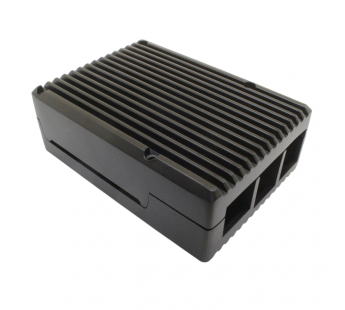 Одноплатные компьютеры NONAME Raspberry Pi 4B корпусалюминиевый черный 91x65x33мм#2185867