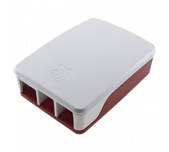 Одноплатные компьютеры NONAME Raspberry Pi 5 корпус пластиковый скулером и радиатором белый/красный#2185866