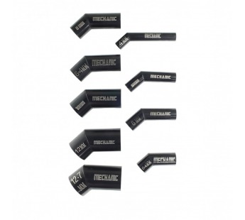Набор диагональных насадок для фена Mechanic 861(4mm/5mm/6mm/6.4mm/8mm/8.4mm/10mm/12mm/12.7mm) 9в1#2186077