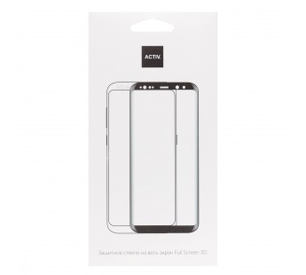 Защитное стекло Full Screen Activ SUPER 3D для "Apple iPhone Duo" (black)(246640)#2186756