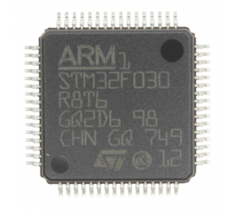 Микроконтроллеры STM STM32F030R8T6 (LQFP-64) Микроконтроллер32-Бит, ARM Cortex-M0#2187408