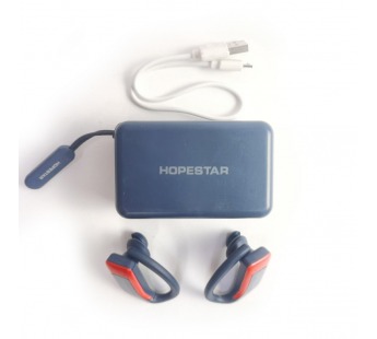 Наушники внутриканальные Hopestar S10 (Bluetooth) синие с краснойвставкой#2188775