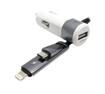 ЗУ Автомобильное Remax RCC102 Fast8 USB/lightning/5V/3.4A (silver) (74743)#2195152