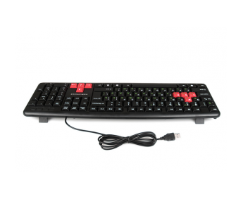 Клавиатура Nakatomi KN-02 U USB Black-Red#68311